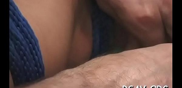  Blindfolded teen hotty gets her moist boobs manhandled